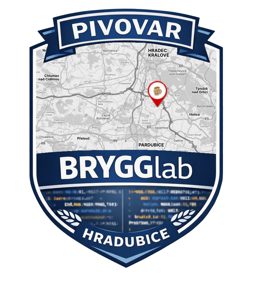 Erb pivovaru BRYGGlab Hradubice