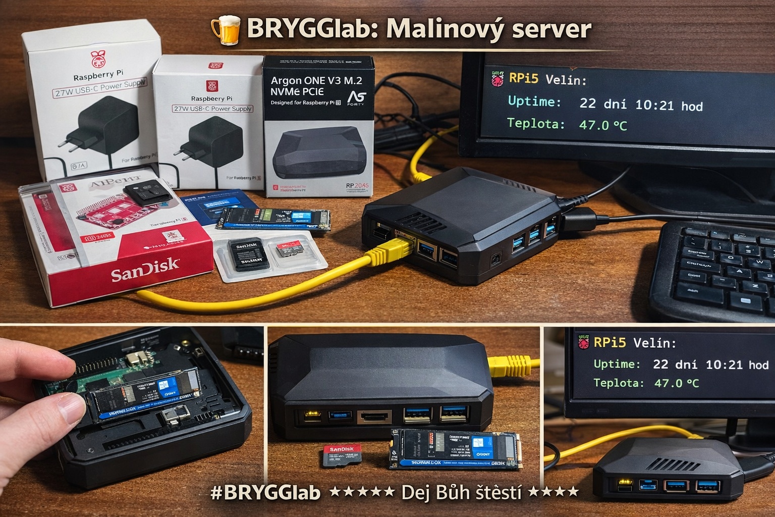 Malinový server